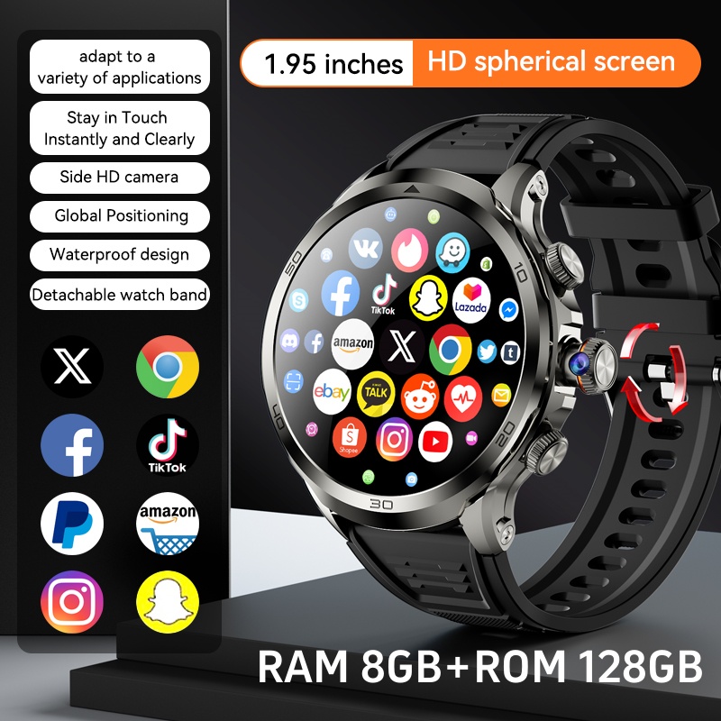 Heart Rate Gps Watch - Reloj inteligente H19 original Android 10.0