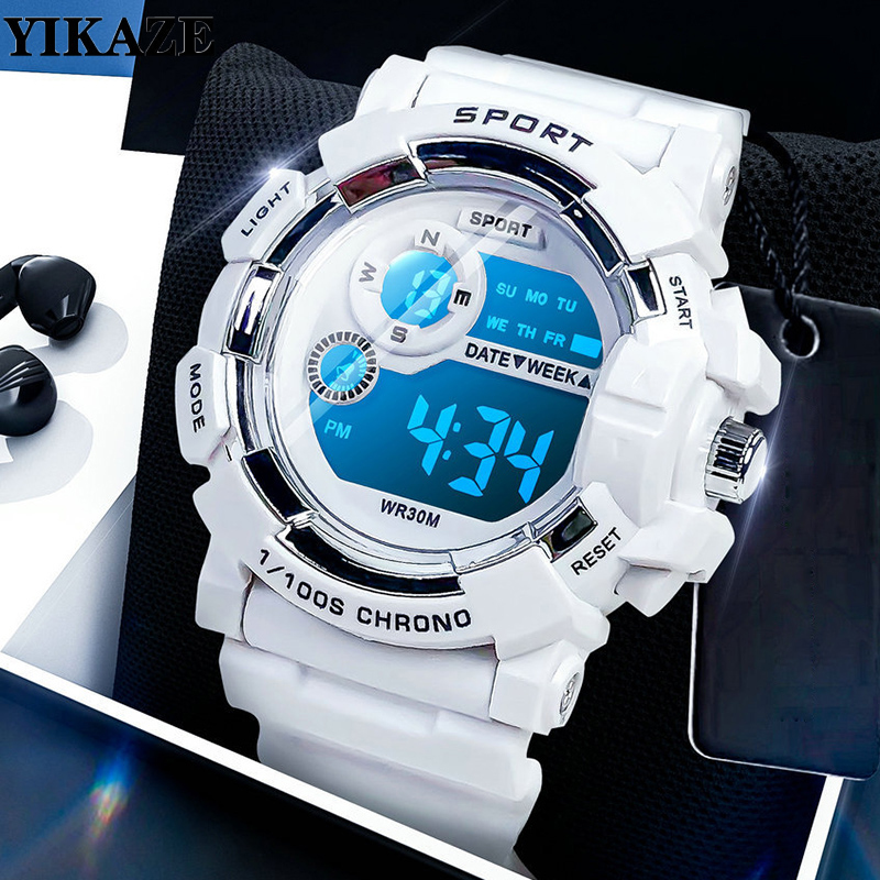 Smartwatch Digital Watches For Kid Boy - Relojes YIKAZE para niños, reloj despertador