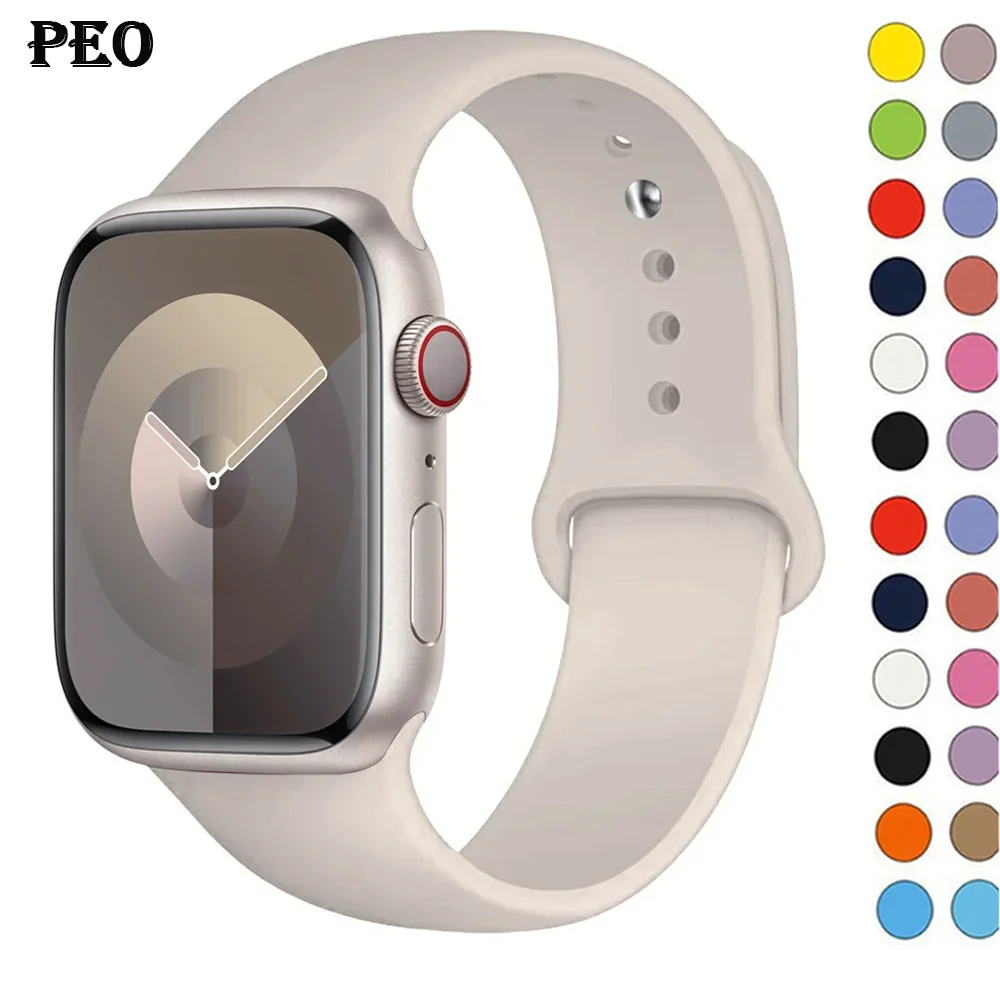 Smartwatch Iphone Watches For Women - Correa de silicona para Apple Watch,