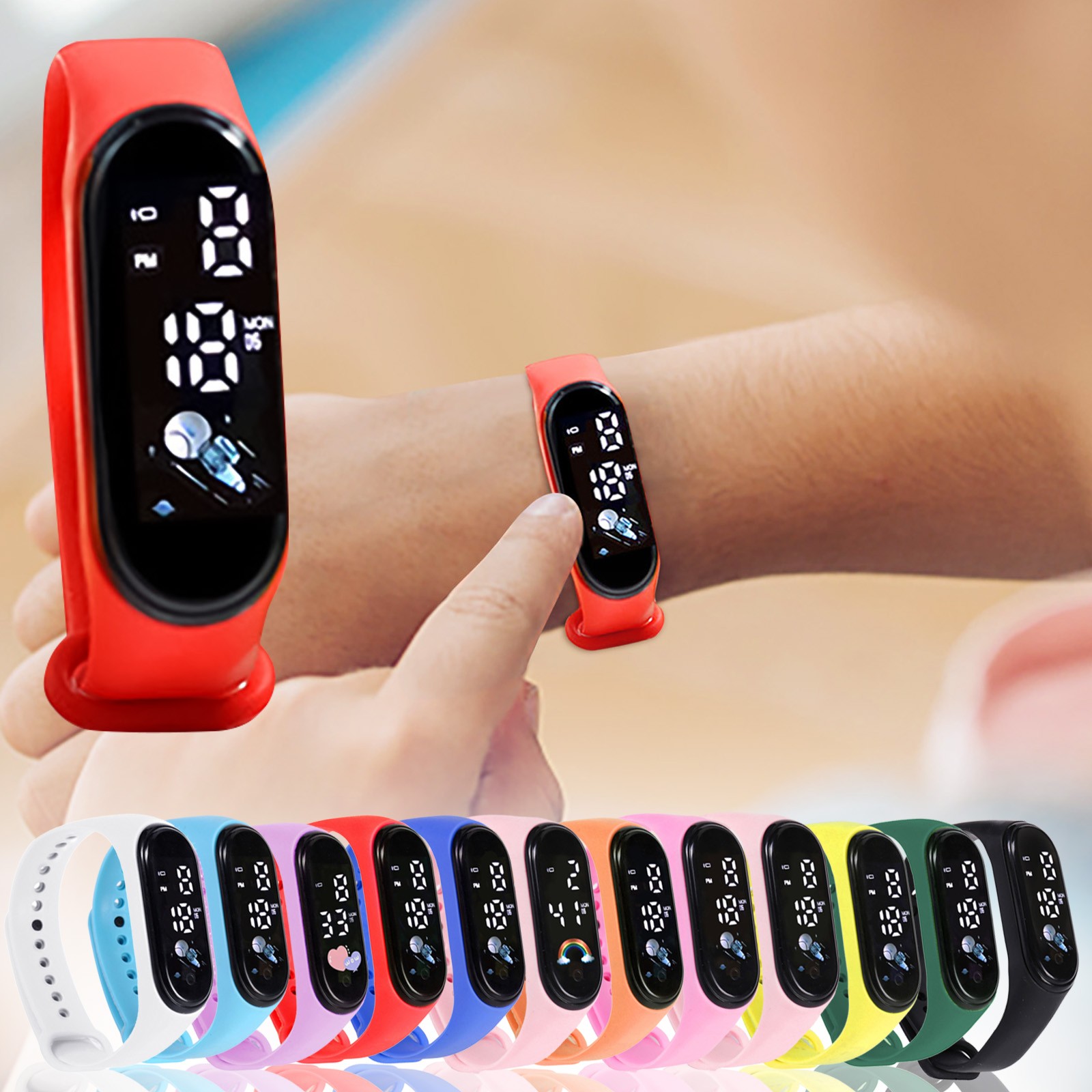 Smartwatch Digital Watches For Kid Boy - Reloj inteligente Kawaii para niños, relojes