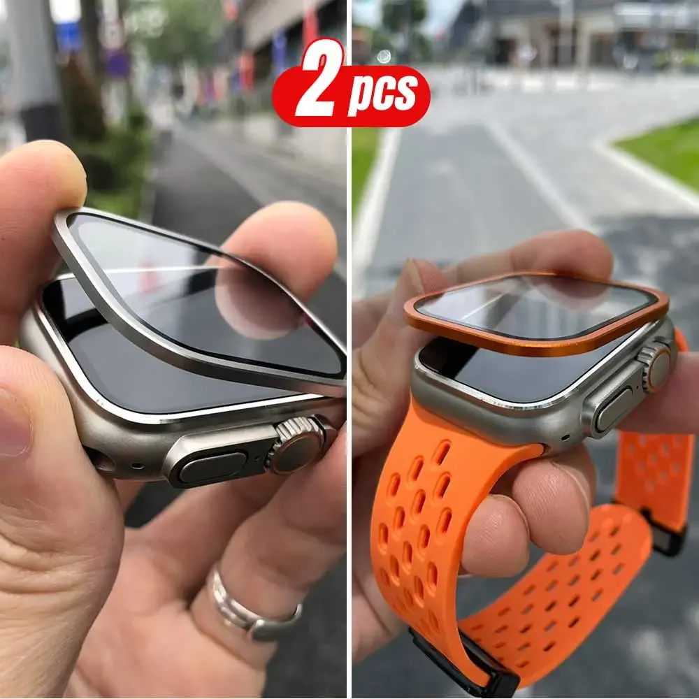 Marco de Metal de titanio para - Apple Watch Band reseña y precio