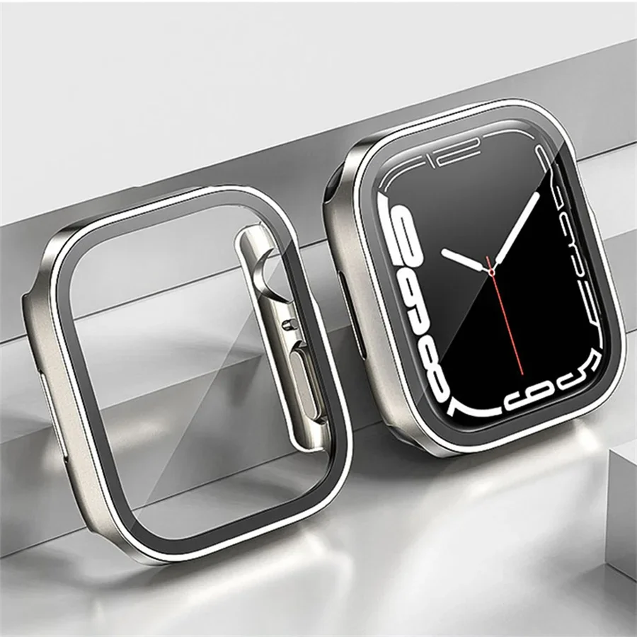 Vidrio + funda para Apple Watc - Smartwatch Iphone Watches For Women reseña y precio