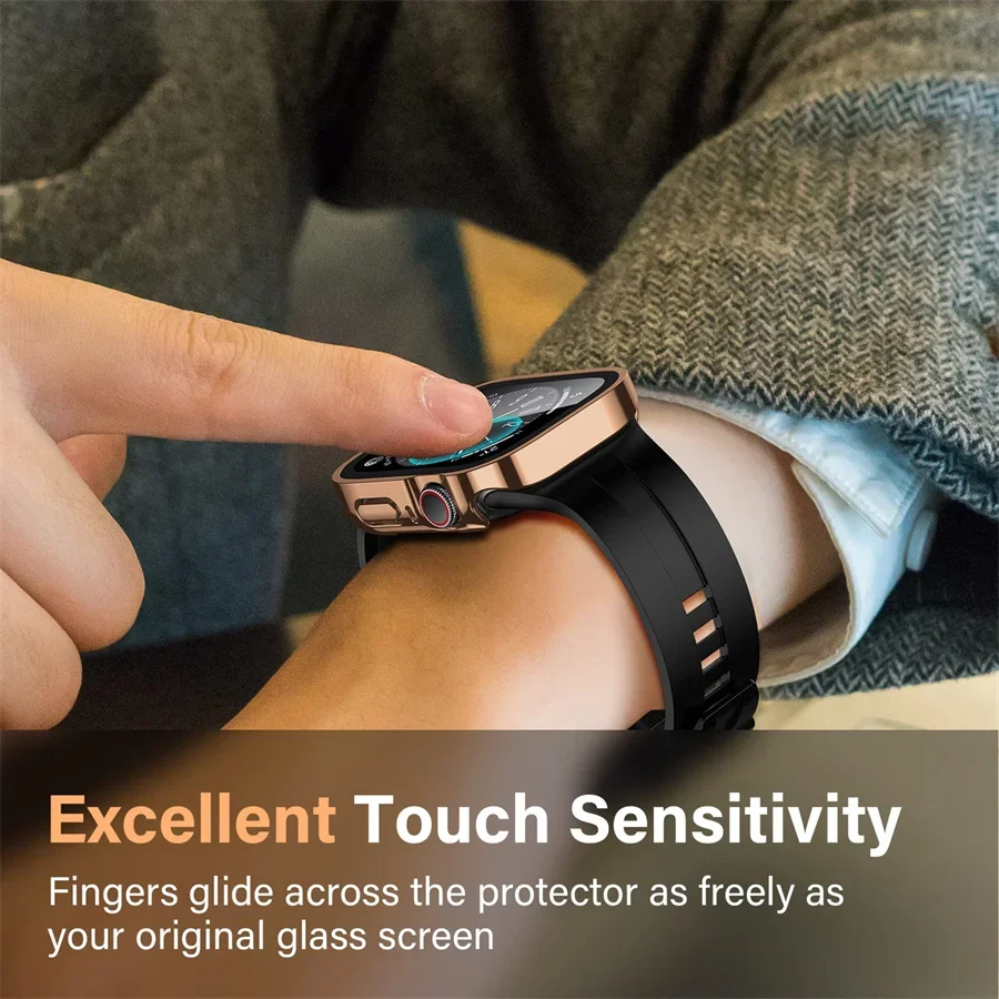 Vidrio + funda para Apple Watc - Smartwatch Iphone Watches For Women reseña y precio