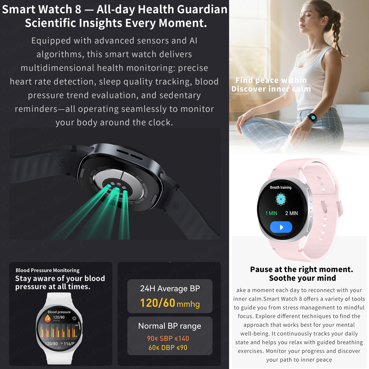 Reloj Inteligente 2026 con GPS - Smartwatch Health Watches For Women reseña y precio