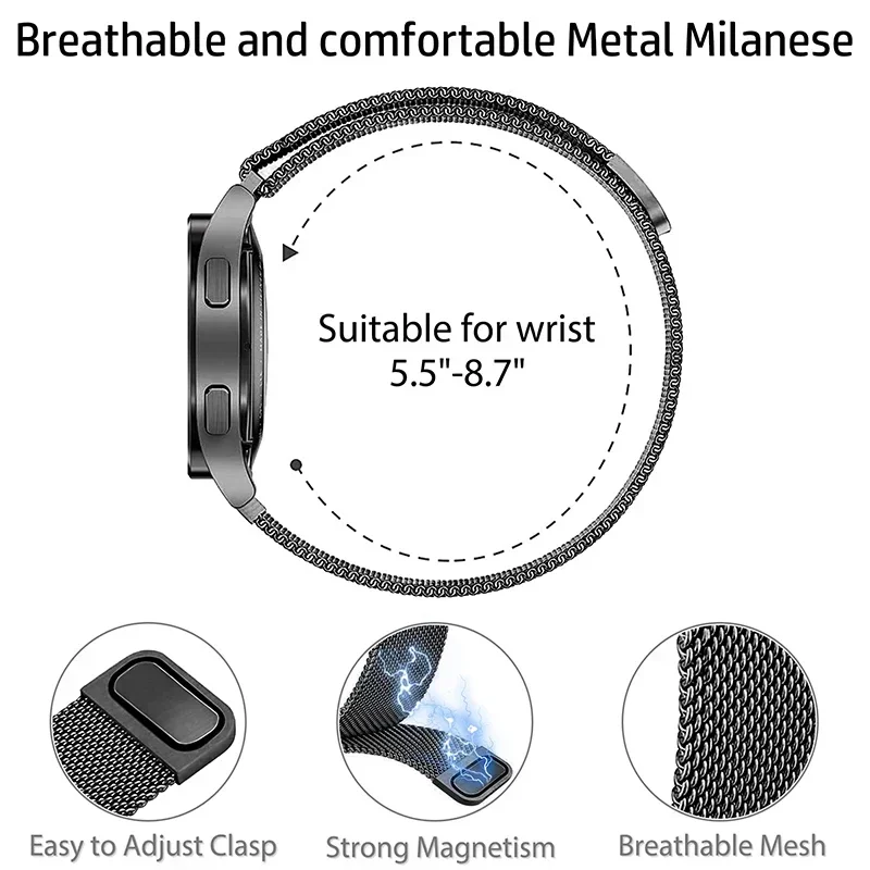 Bucle milanés para correa de r - Smartwatch Iphone Watches For Women reseña y precio