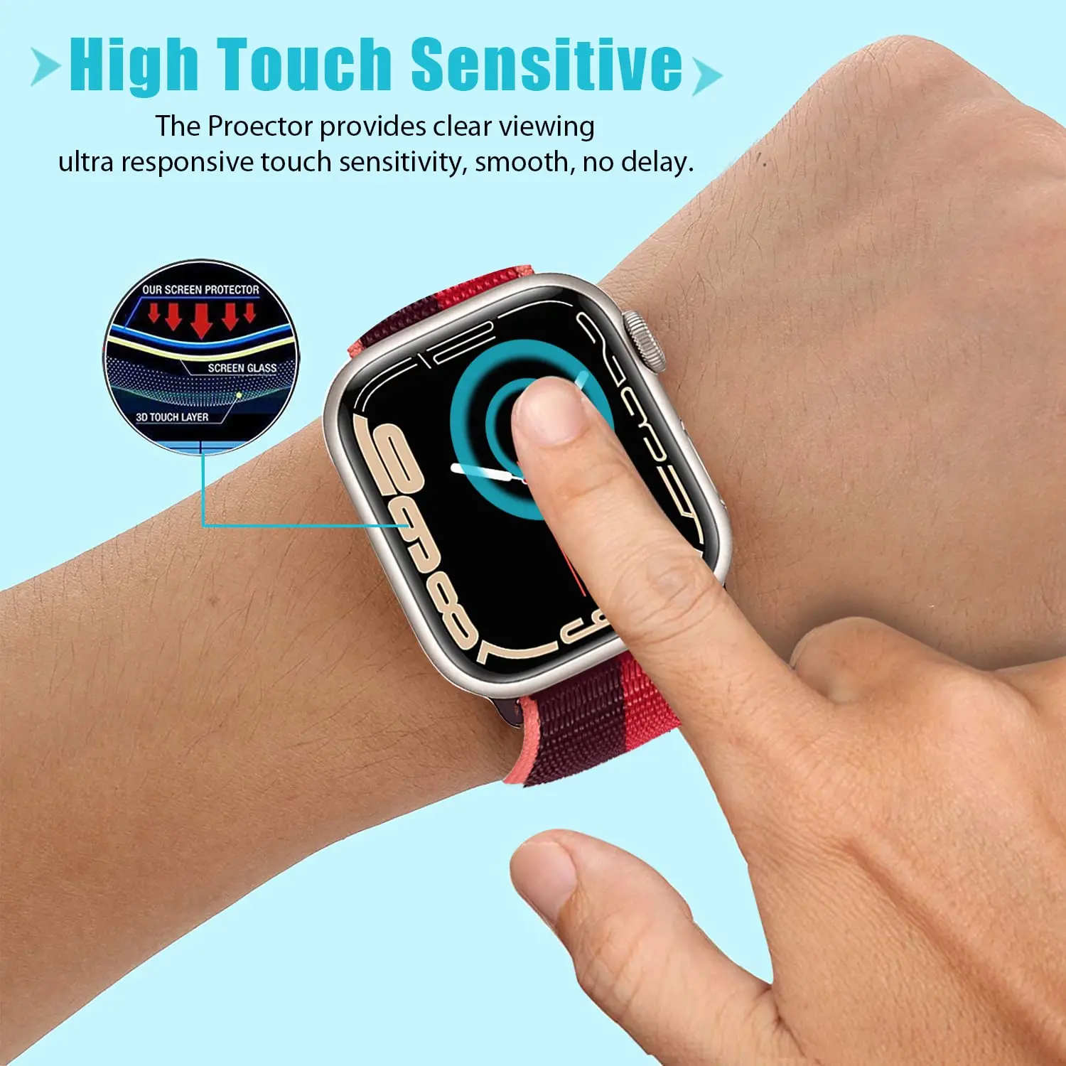 Vidrio templado 3D para Apple  - Apple Watch Band reseña y precio