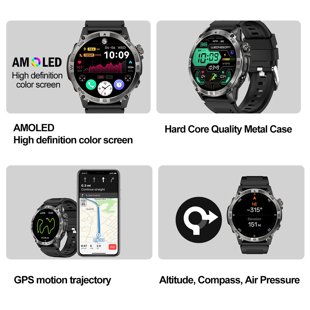 NORTH EDGE GPS reloj inteligen - Heart Rate Gps Watch reseña y precio