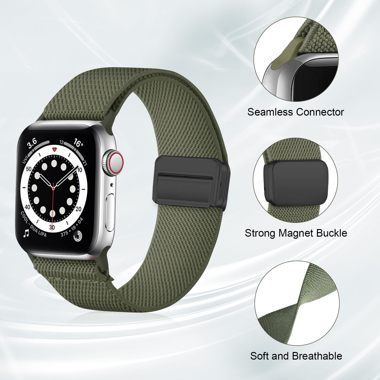 Correa magnética para Apple Wa - Smartwatch Iphone Watches For Women reseña y precio