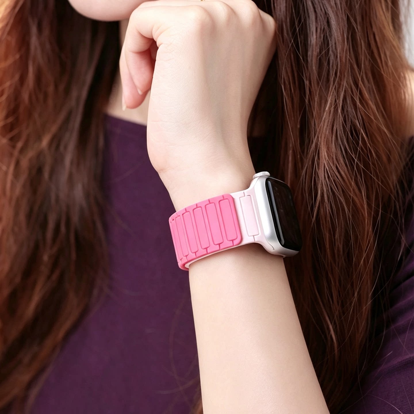 Correa Magnética de Silicona p - Smartwatch Iphone Watches For Women reseña y precio