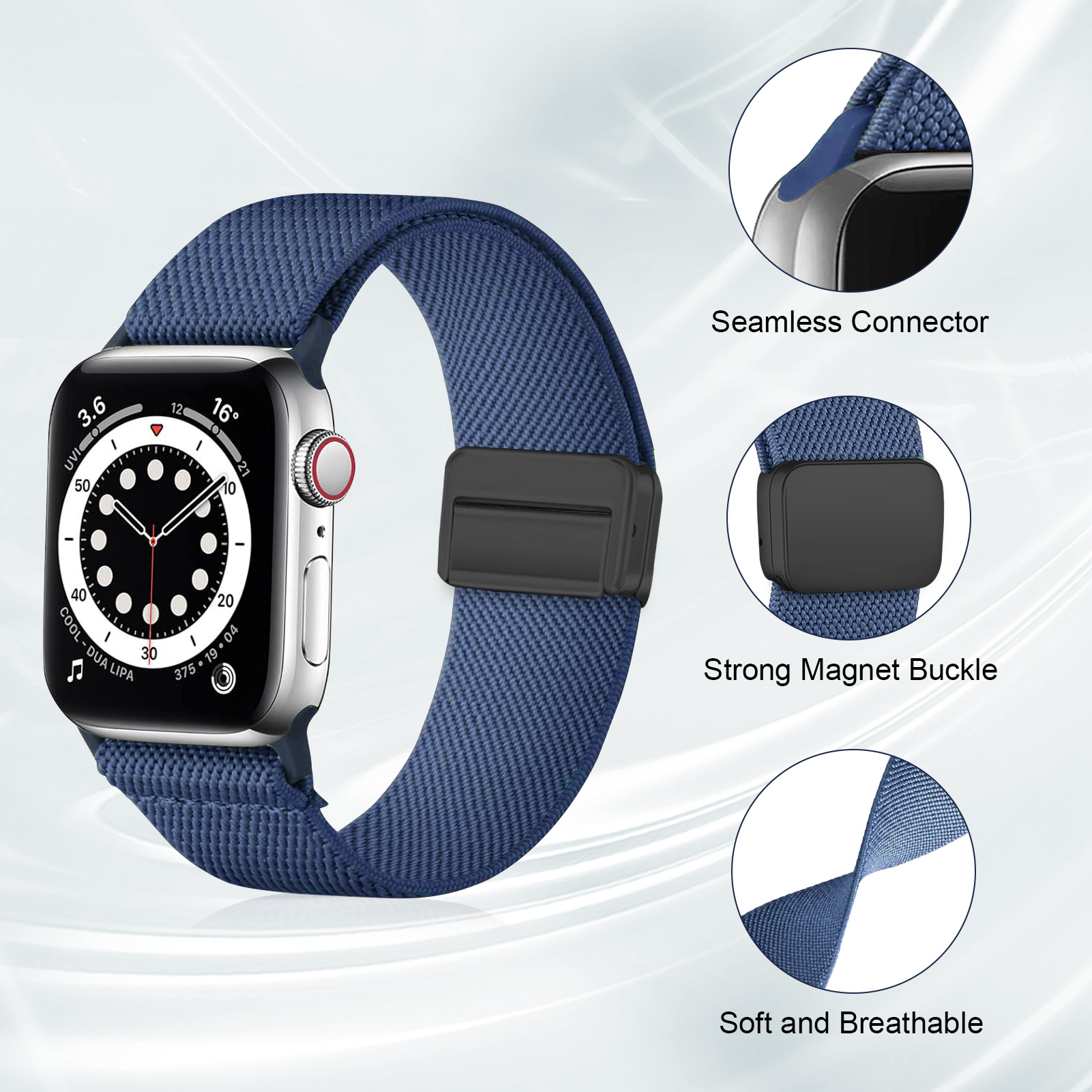Correa magnética para Apple Wa - Smartwatch Iphone Watches For Women reseña y precio
