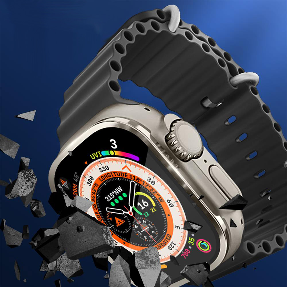 Parachoques de Metal + vidrio  - Apple Watch Band reseña y precio