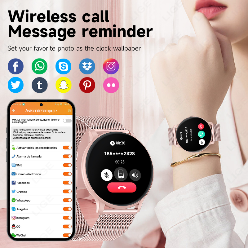 Reloj Inteligente Deportivo LI - Smartwatch Latest Watches For Women reseña y precio