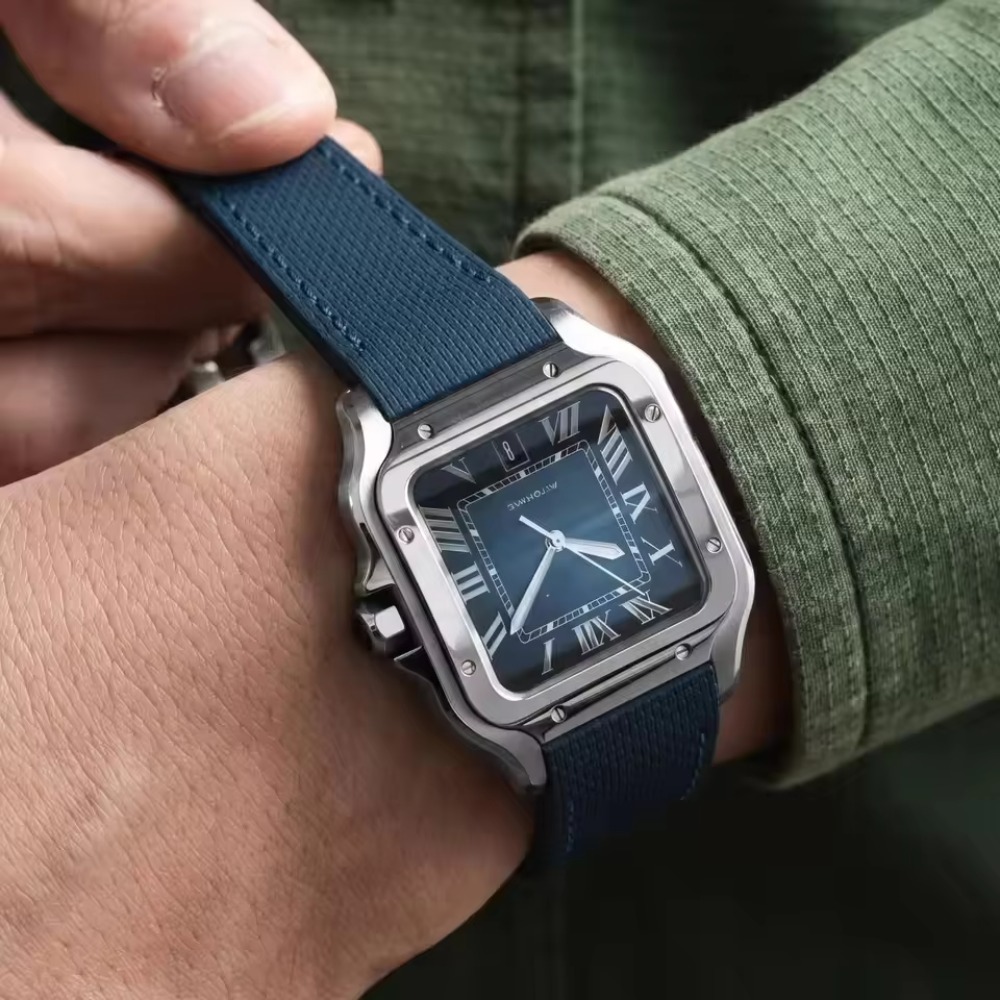 Correa de reloj de caucho FKM  - Cartier Watch Santos reseña y precio
