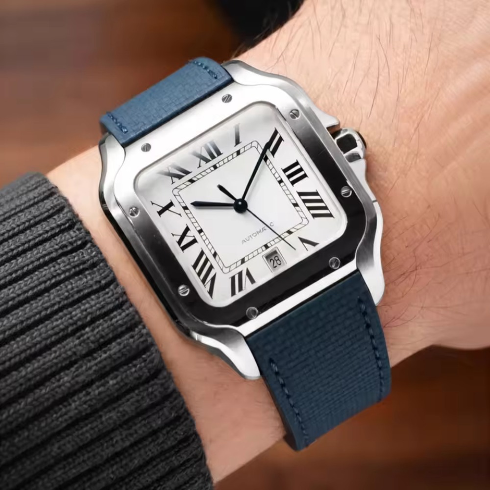 Correa de reloj de caucho FKM  - Cartier Watch Santos reseña y precio