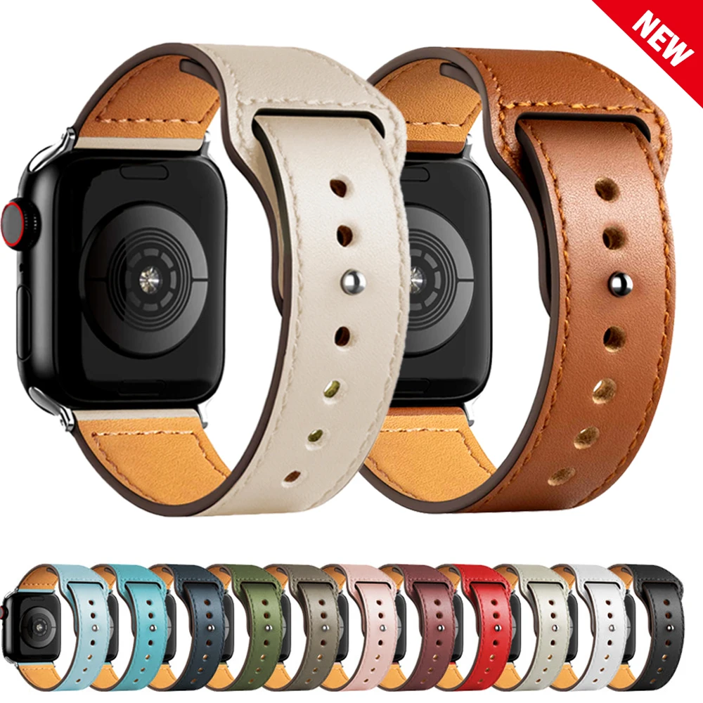 Correa de cuero para Apple wat - Smartwatch Iphone Watches For Women reseña y precio