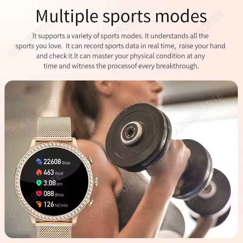 Elegante Reloj Inteligente par - Smartwatch Health Watches For Women reseña y precio